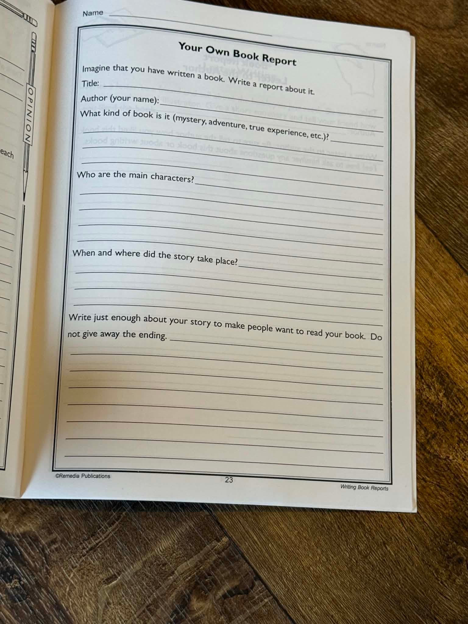 Writing Book Reports for Grades 3-6 - Thumbnail 2