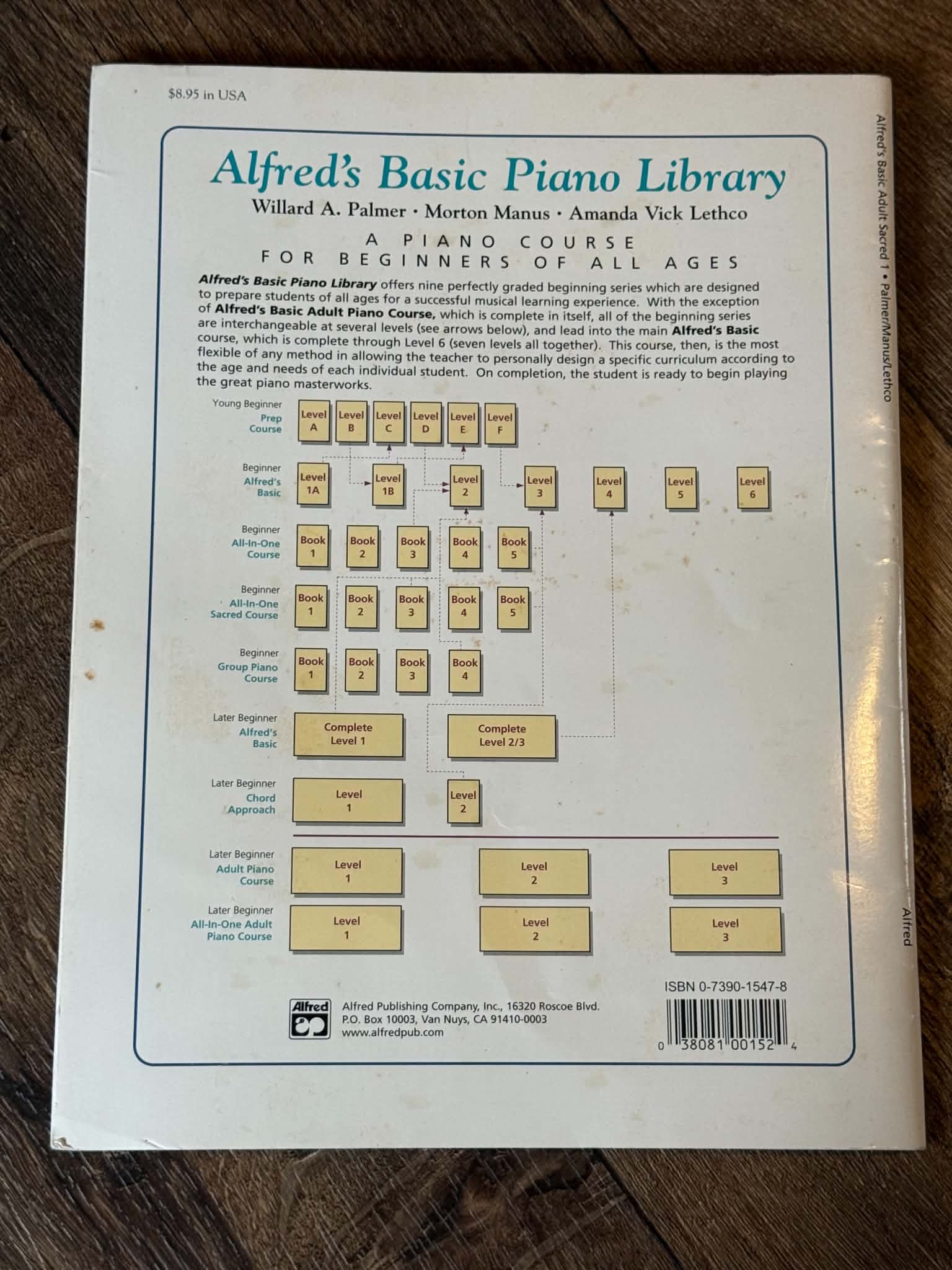 Alfred's Basic Adult Sacred Piano Book - Thumbnail 3