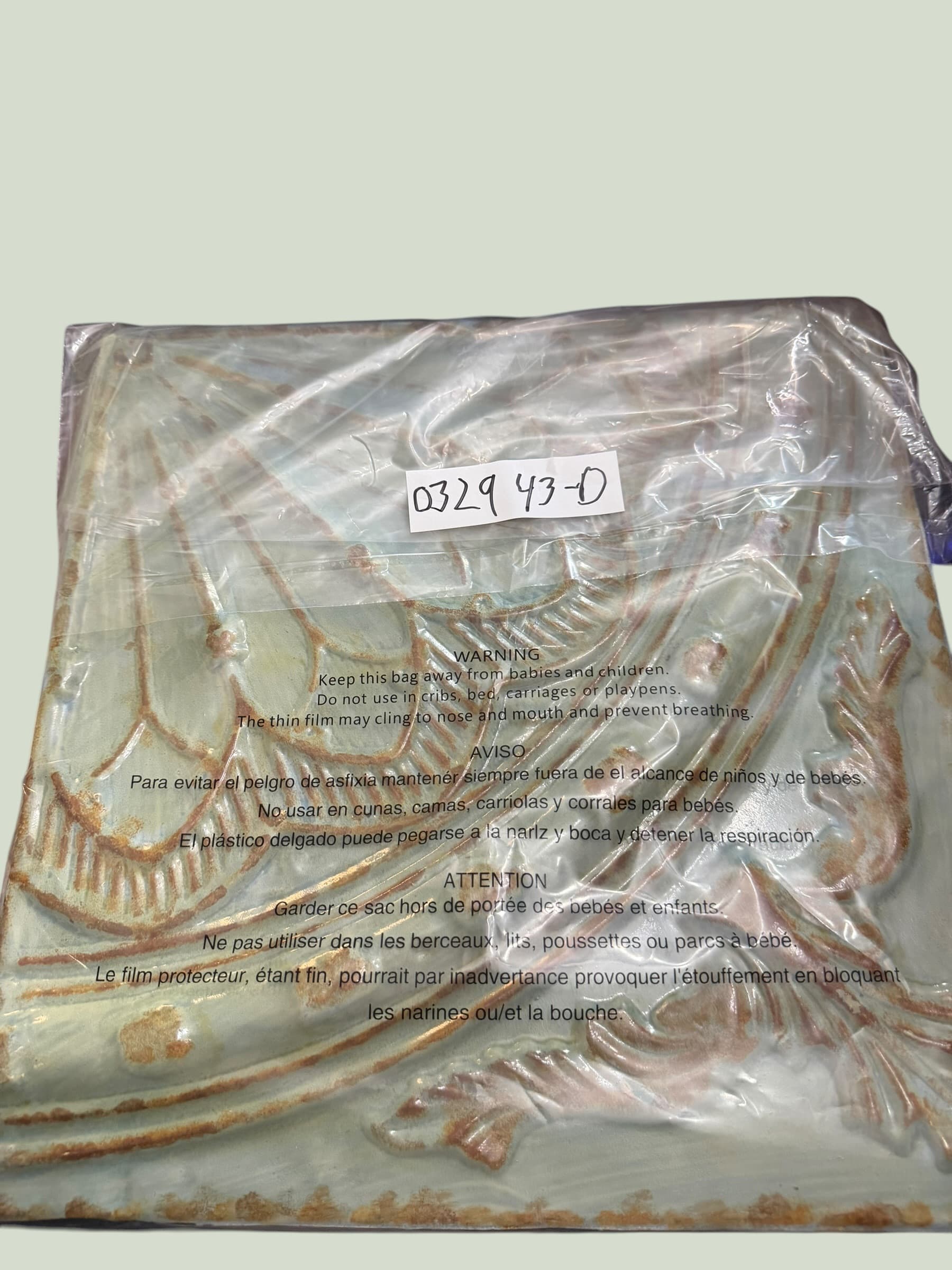 Pressed Tin Ceiling Tile Set 4pc Glazed Rosette Medallion Old World Wall Decor - Thumbnail 10