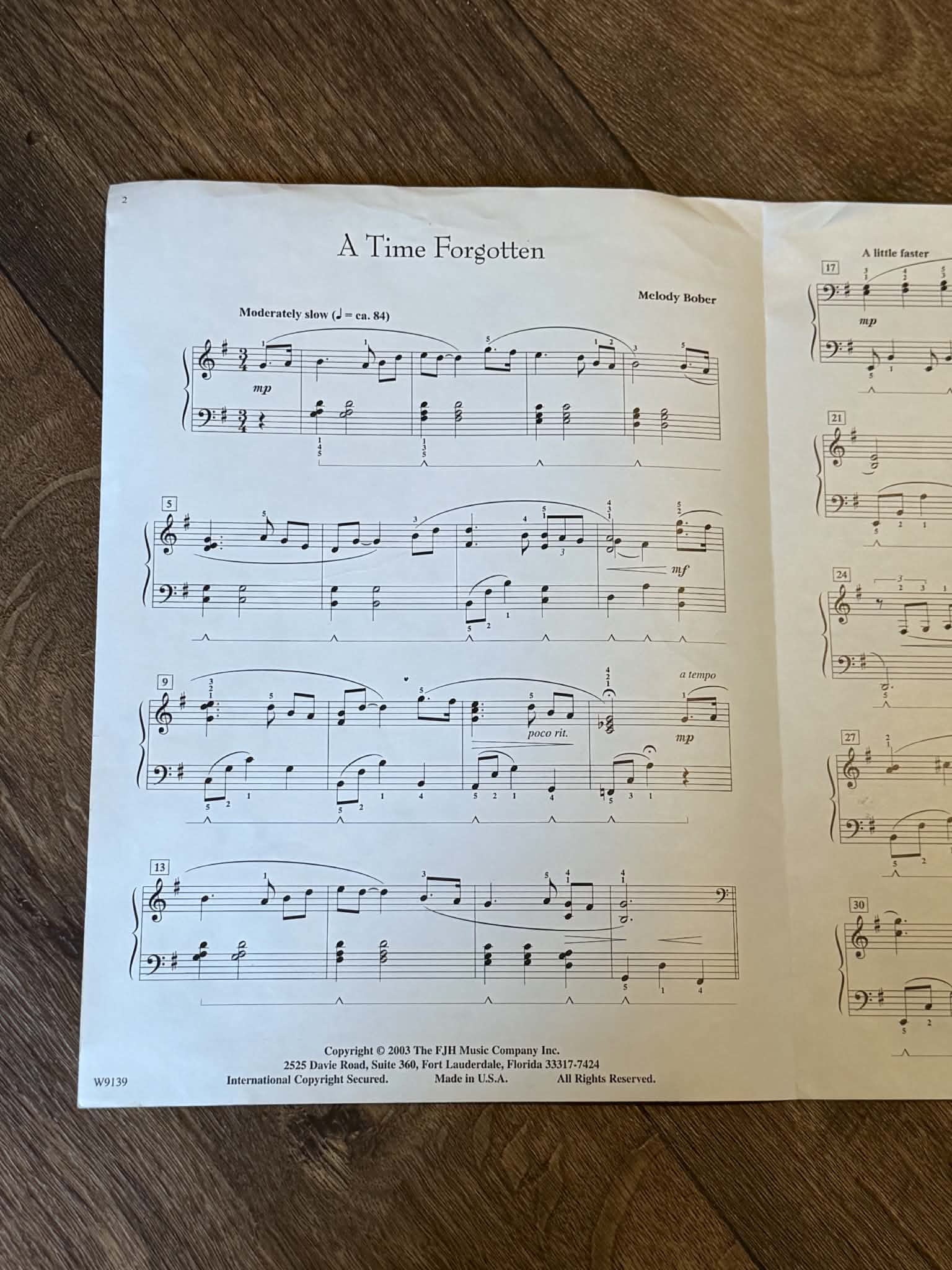 A Time Forgotten - Melody Bober Solos - Thumbnail 2