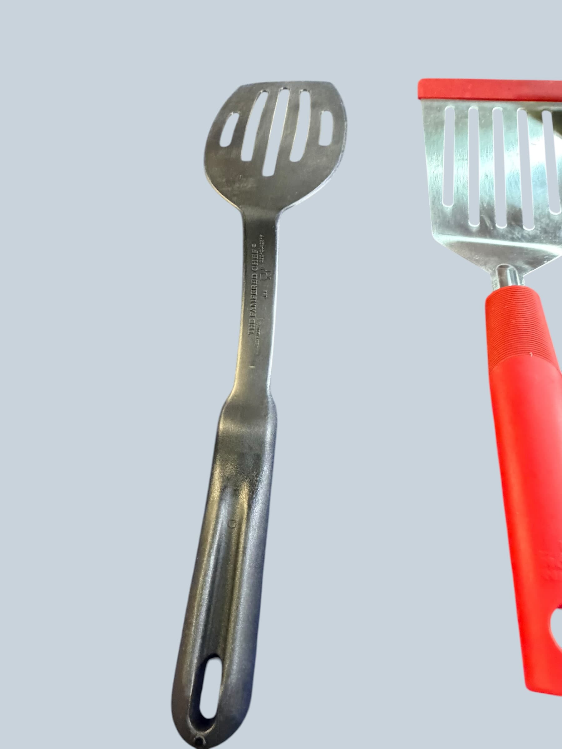 Lot of 3 Slotted Turner Spatulas Pampered Chef Kuhn Rikon AMCO Stainless Steel - Thumbnail 12