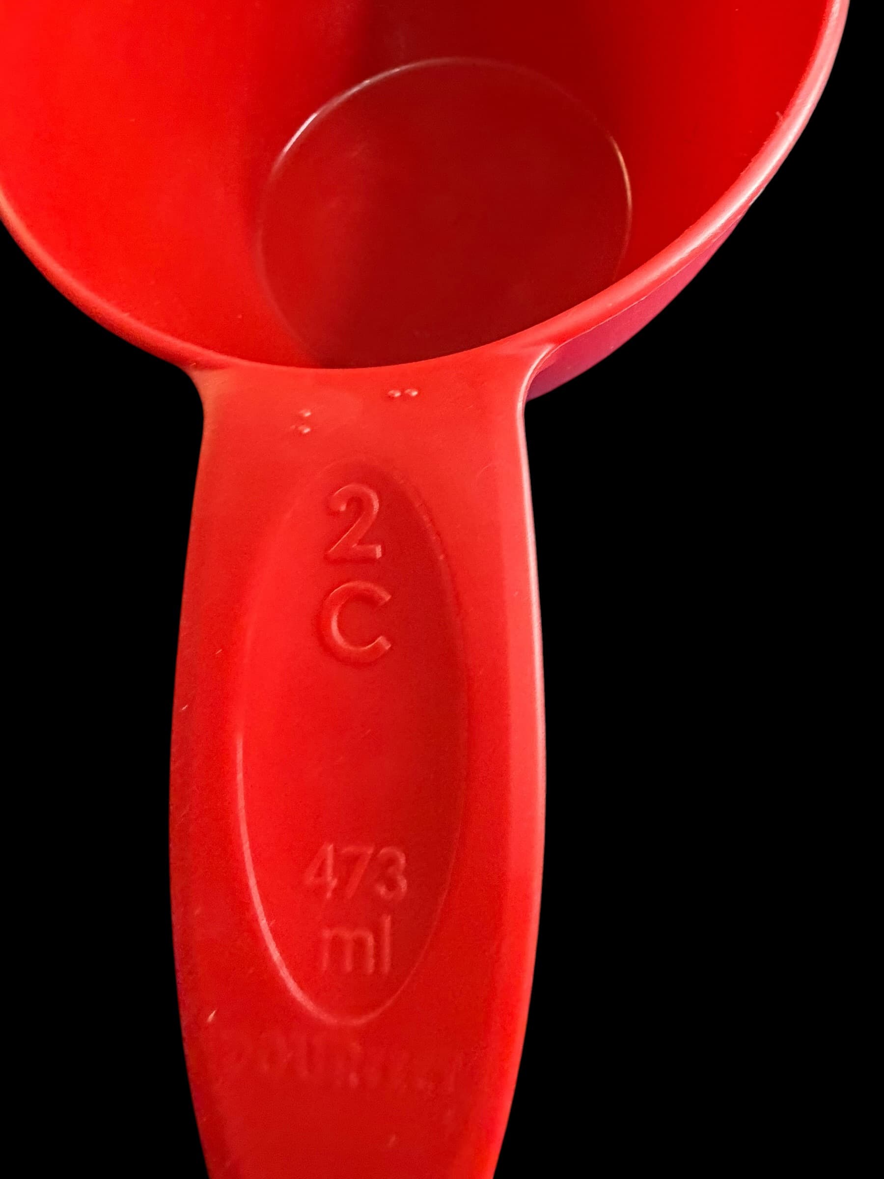 Pourfect Red Measuring Cup Set 7pc Nested 1/8 Cup to 2 Cup 30ml-473ml Baking - Thumbnail 10