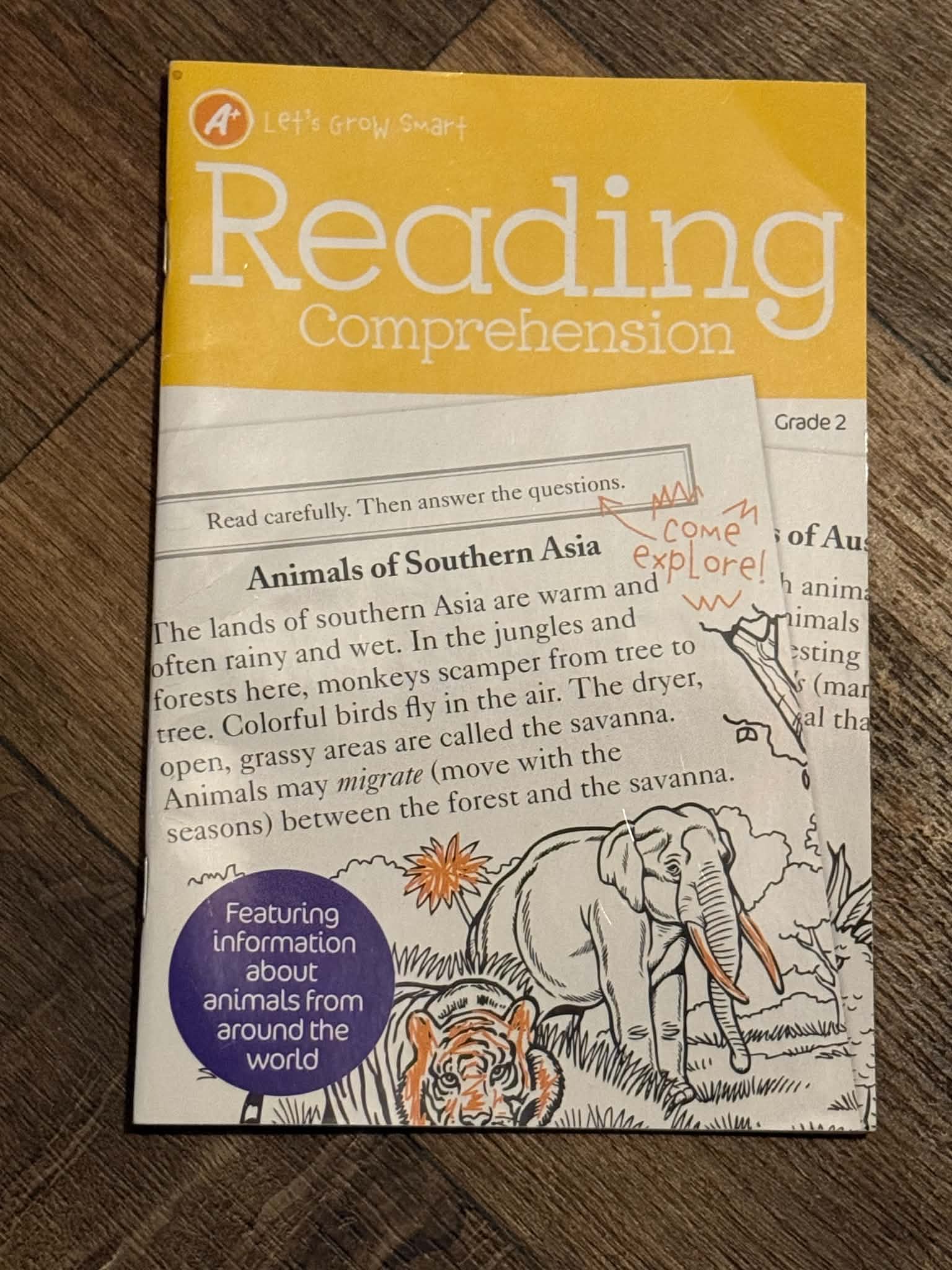 Let's Grow Smart - Reading Comprehension - Grade 2 - Image 1