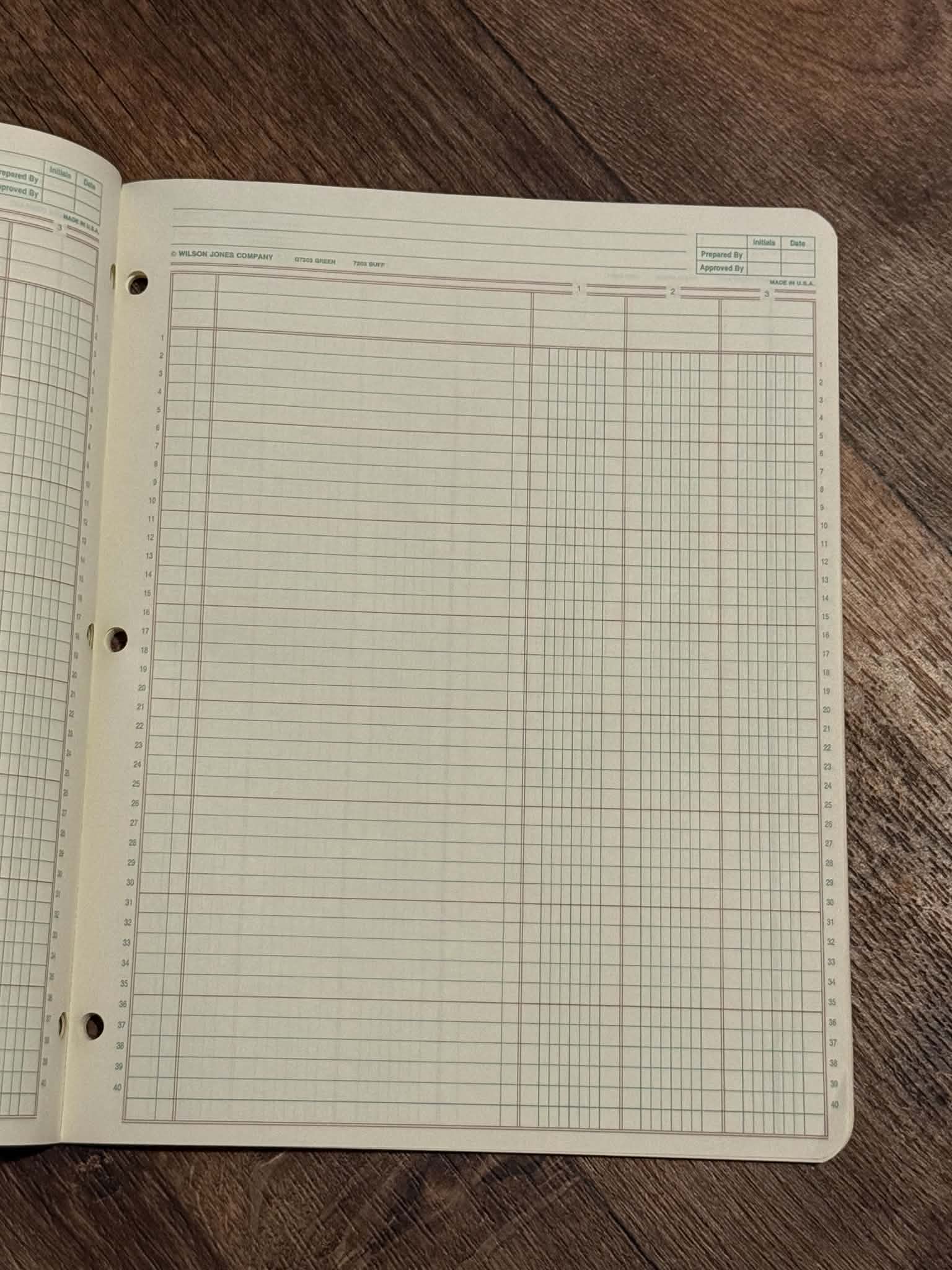 Columnar Pad - Wilson Jones (3 Columns) - Thumbnail 2