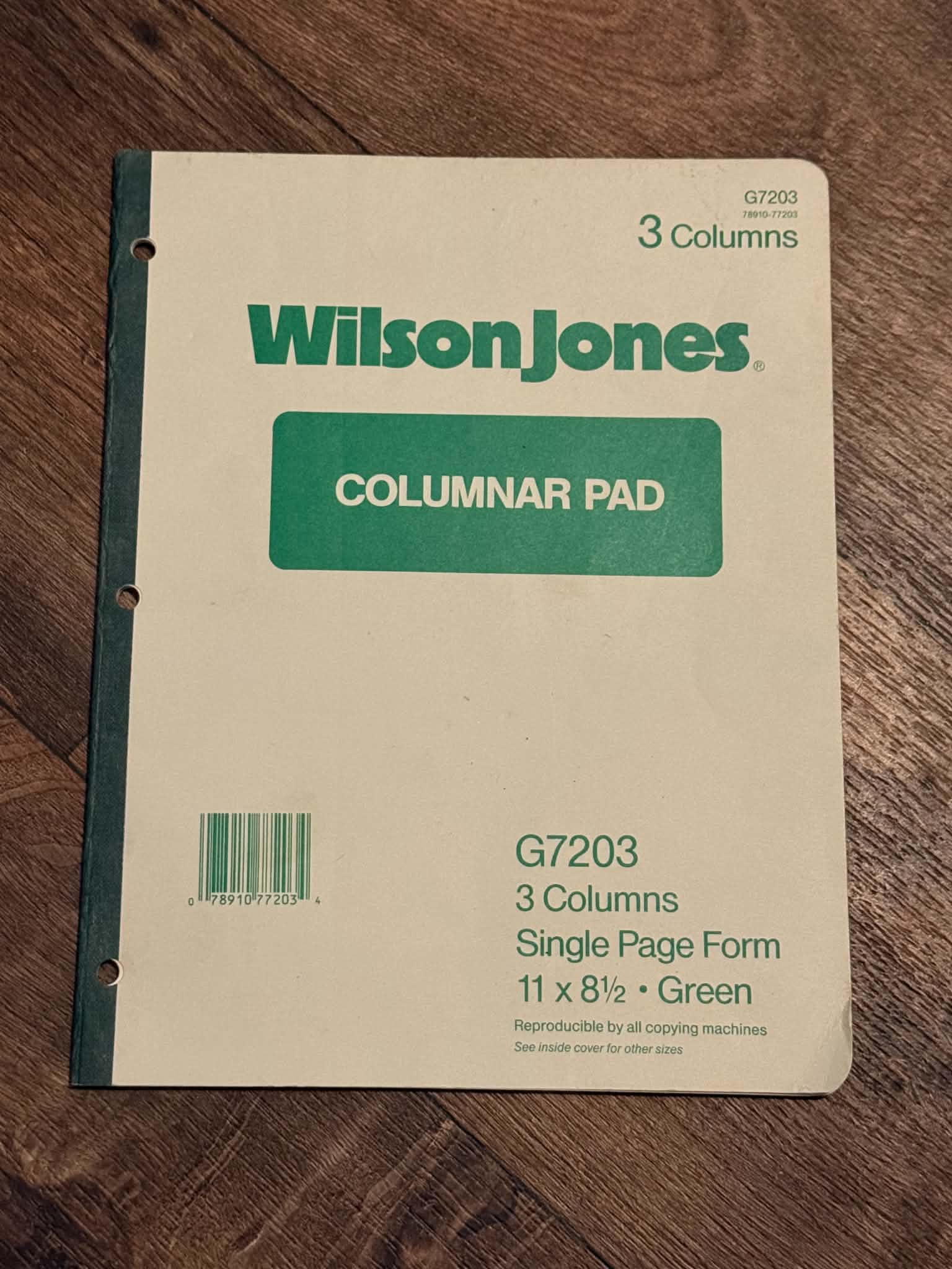 Columnar Pad - Wilson Jones (3 Columns) - Image 1