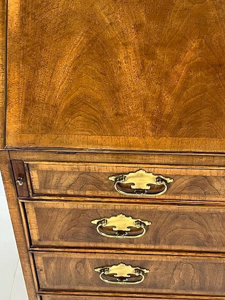 Vintage White Fine Furniture Chippendale Style Secretary Desk - Thumbnail 10
