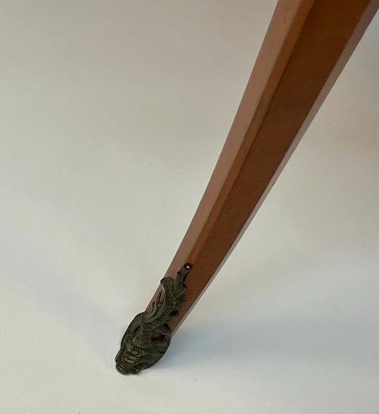 French Louis XV Style Marquetry & Gilt Bronze Table - Thumbnail 7