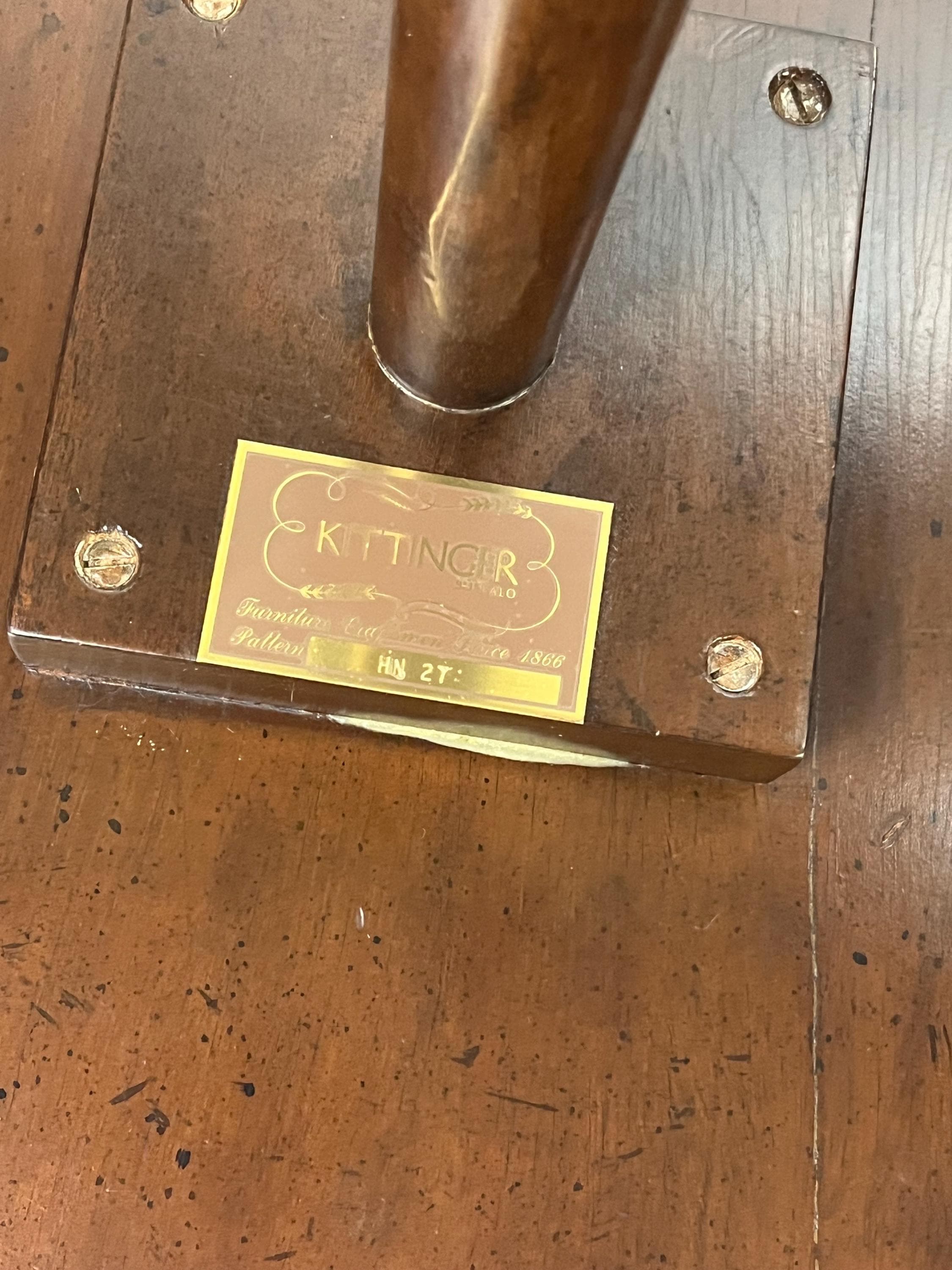 Kittinger Historic Newport Mahogany Dish-Top Candle Stand - Hn 27 - Thumbnail 8