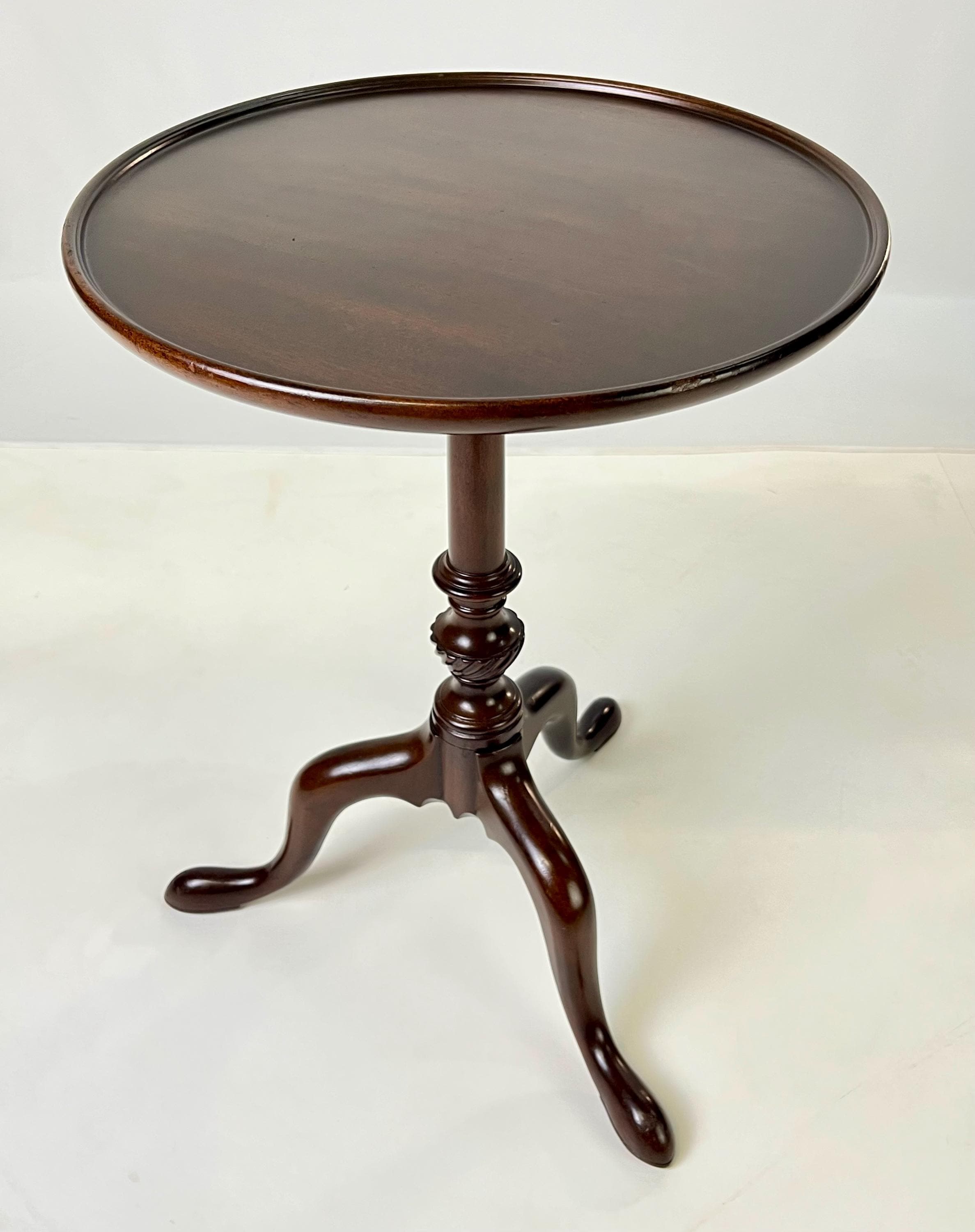 Kittinger Historic Newport Mahogany Dish-Top Candle Stand - Hn 27 - Thumbnail 3