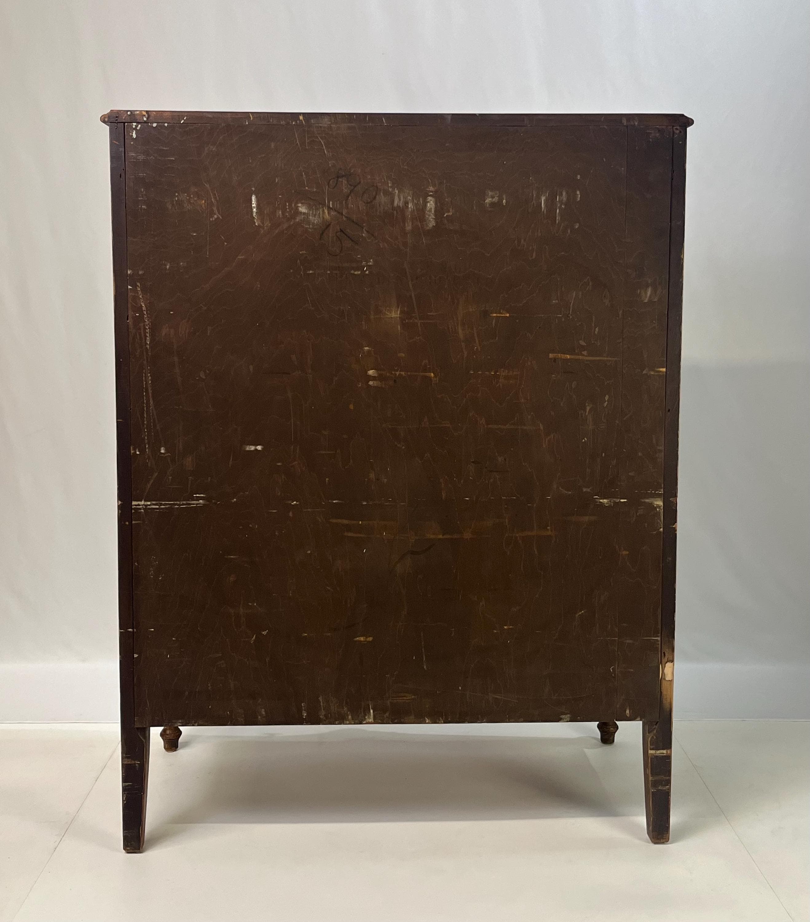 Early 20th Century Neoclassical Serpentine Chest of Drawers - Thumbnail 5