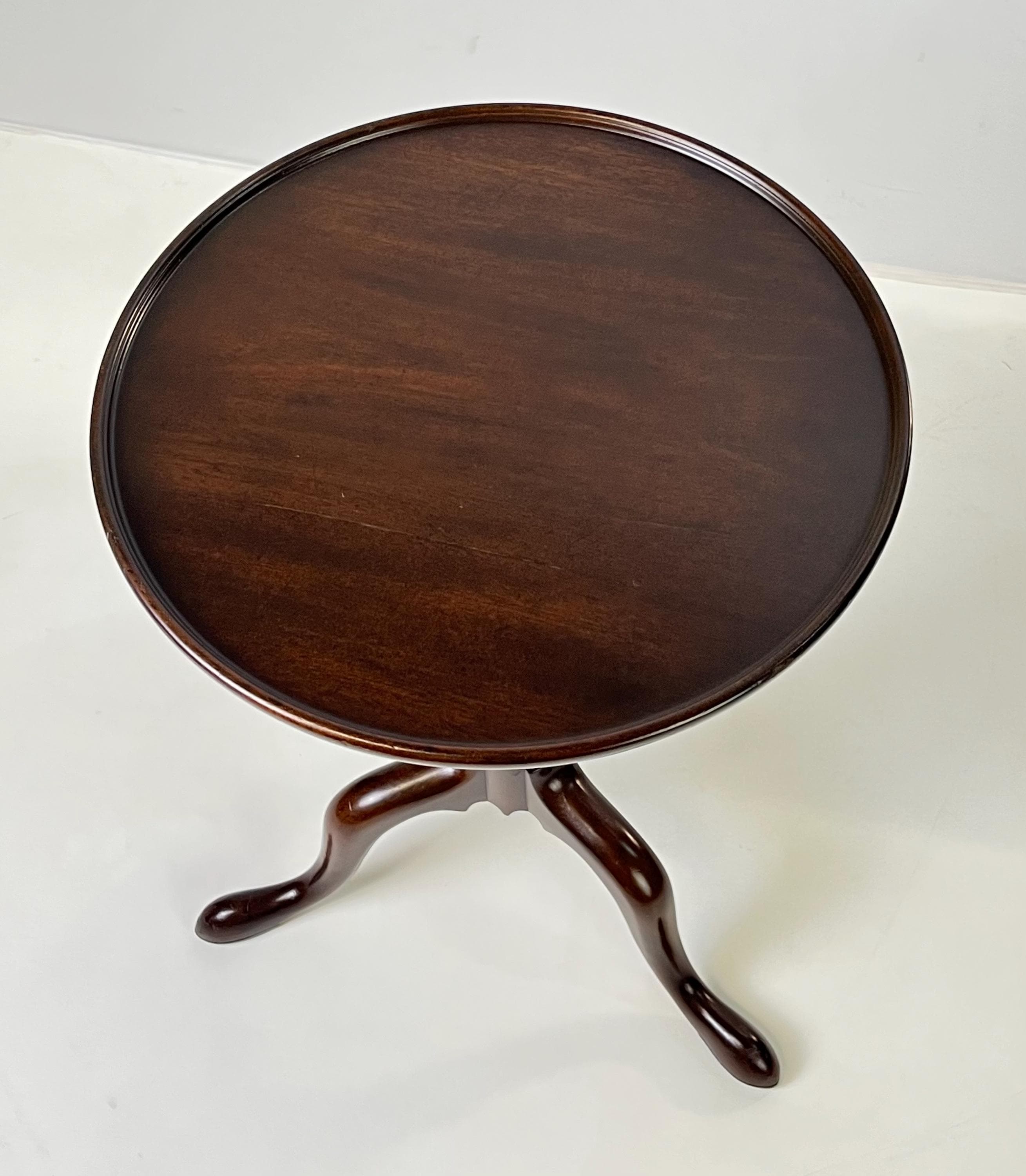 Kittinger Historic Newport Mahogany Dish-Top Candle Stand - Hn 27 - Thumbnail 11