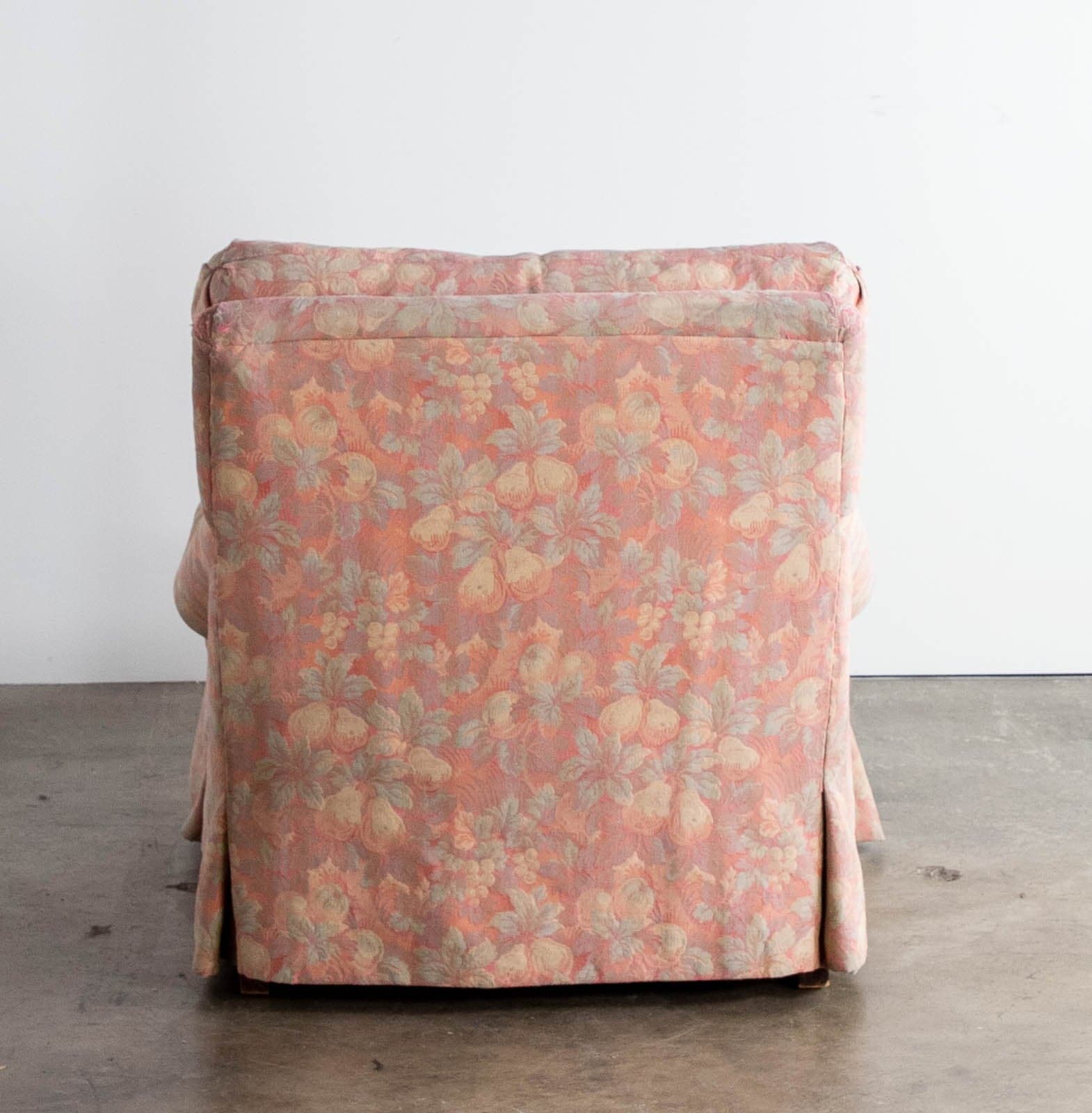 Floral Brocade Club Chair and Ottoman, by Belmar Co. of San Francisco - Thumbnail 5