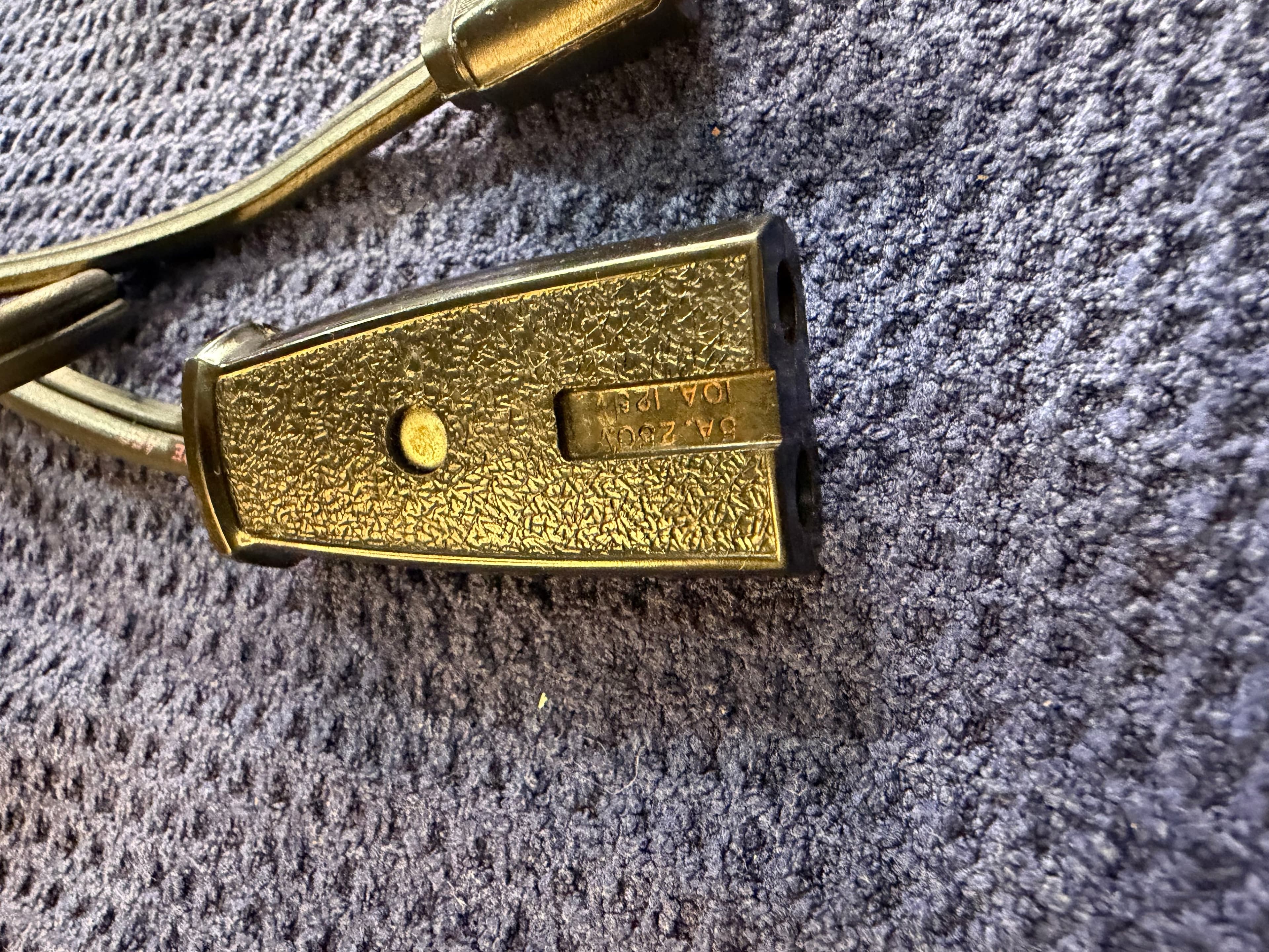 Lot 4 Vintage Short Power Cords 2-3ft Appliance Detachable Replacement USA MCM - Thumbnail 3