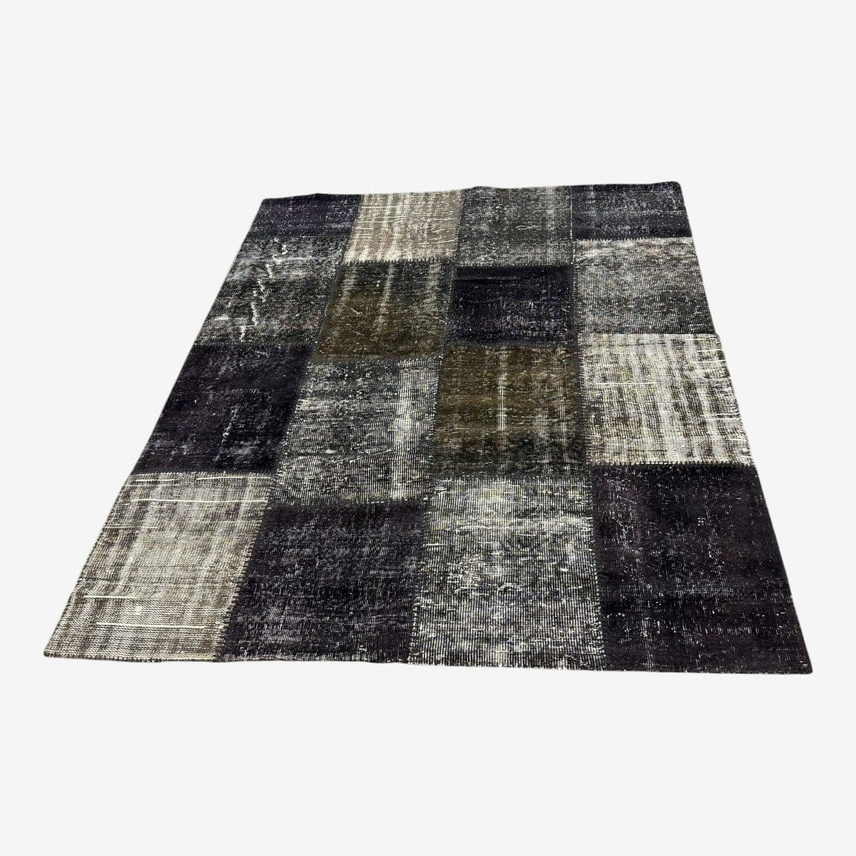 6ft X 7ft 9in Turkish Patch Work Hand Woven Area Rug - Image 1