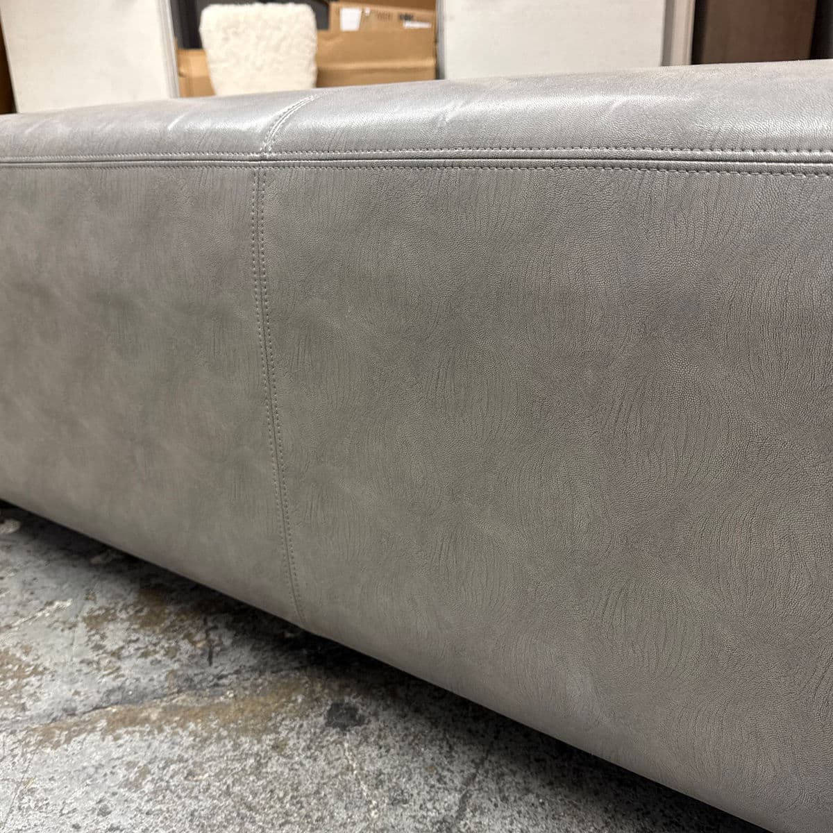 Custom Design Embossed Faux Leather Pattern Ottoman - Thumbnail 11