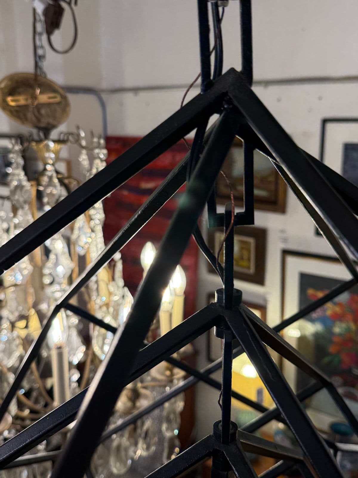 Kelly Wearstler for Visual Comfort Large Cubist Chandelier - Thumbnail 11