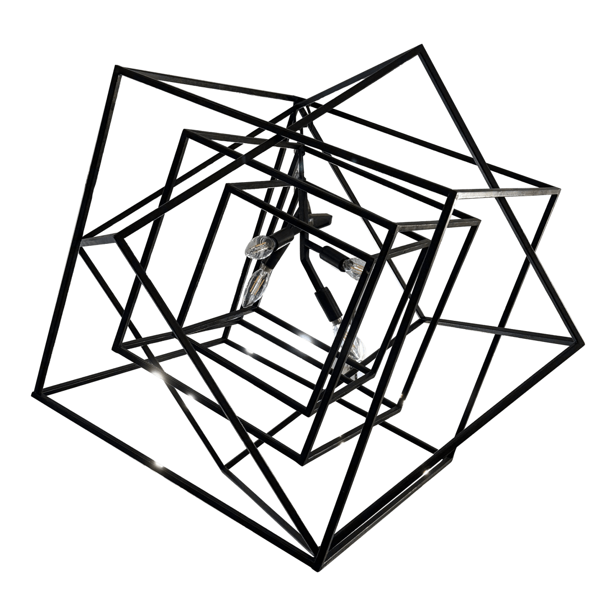 Kelly Wearstler for Visual Comfort Large Cubist Chandelier - Thumbnail 2