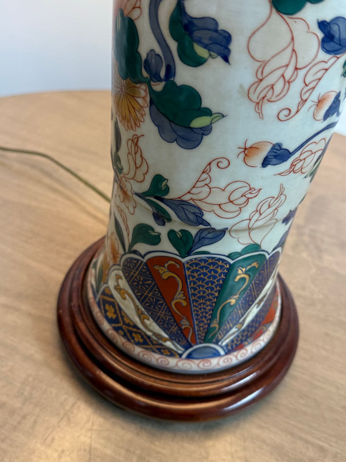 Chinese Porcelain Trumpet Vase Lamp - Thumbnail 13