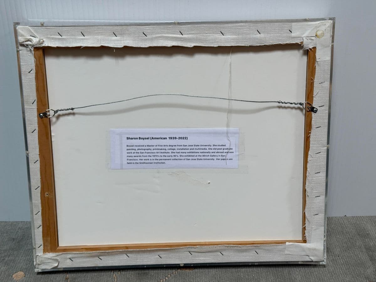 Sharon Boysel Cubed Pattern Template of Golf Course, Original Mixed Media Artwork - Thumbnail 11