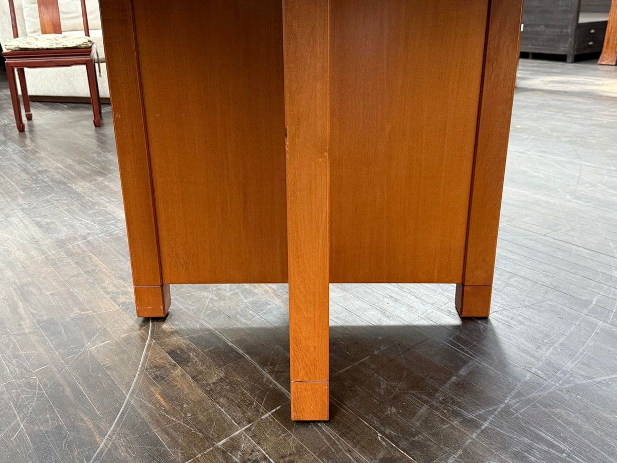 Natural Cherry Wood Finish With Marquetry Conference Table - Thumbnail 11