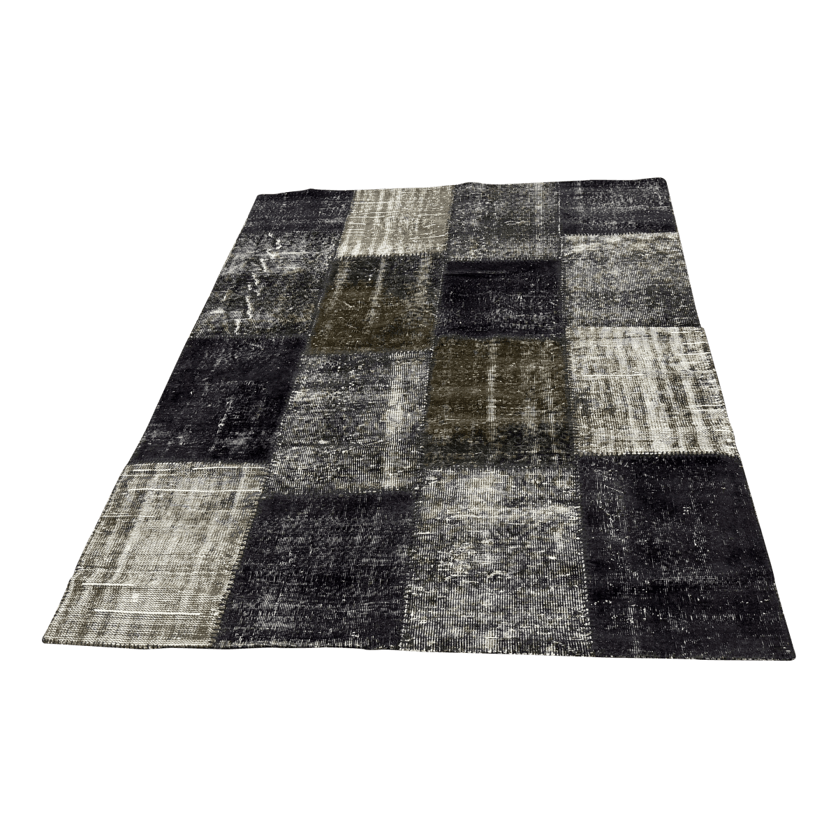 6ft X 7ft 9in Turkish Patch Work Hand Woven Area Rug - Thumbnail 2