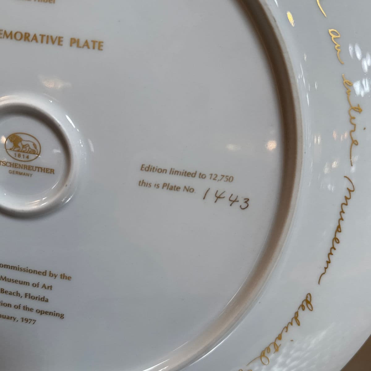 Circa 1977 Edna Hibel "Flower Girl of Provence" Limited Edition Collector's Plate - Thumbnail 8