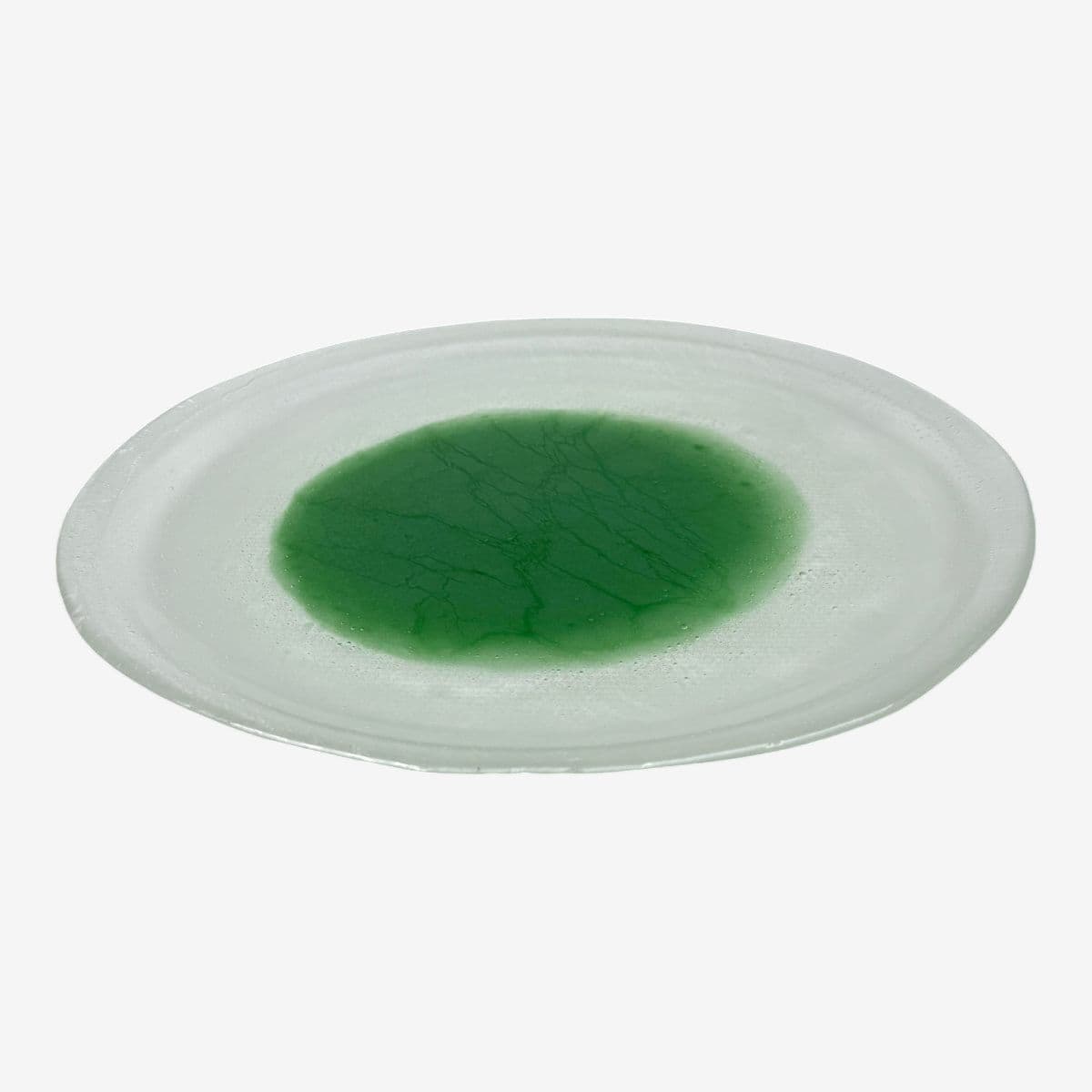 Mid 20th Century Style Ice Effect Glass Plate - Image 1