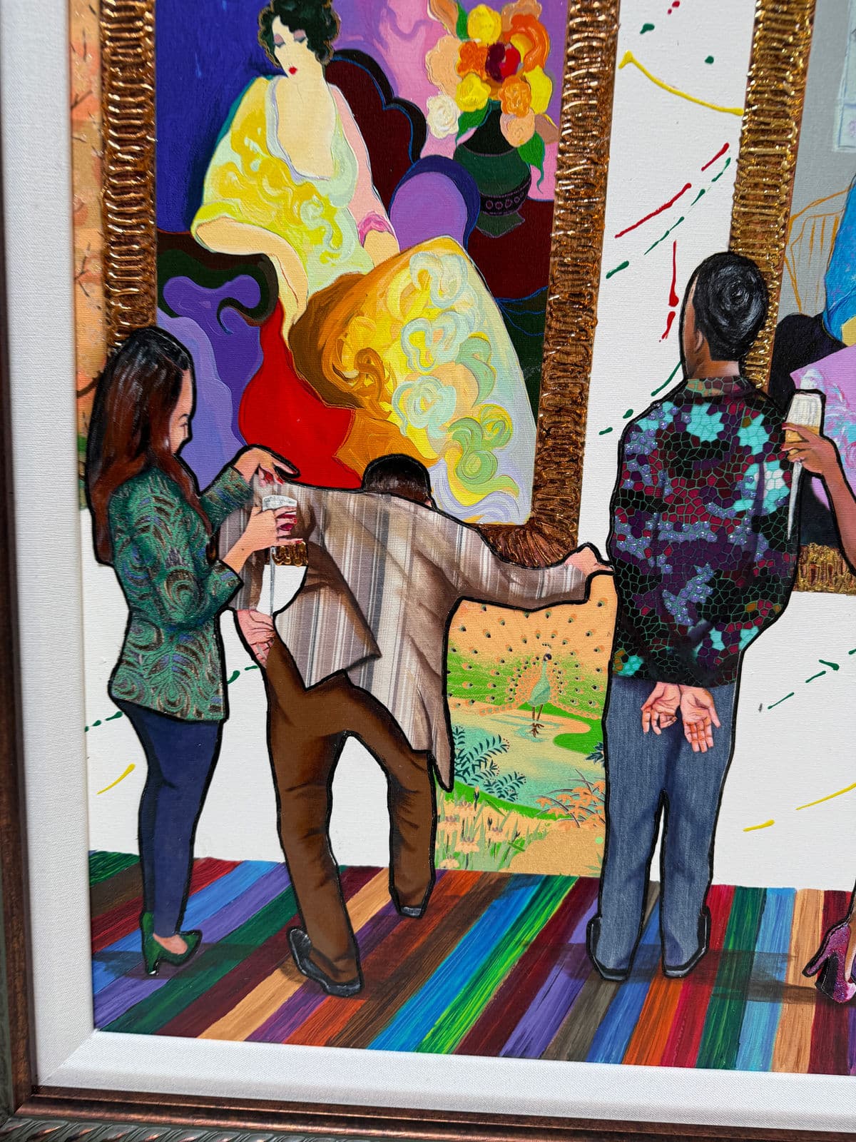 Circa 2015 Marcus Glenn "Stepping Out at the Gallery With Tarkay" Giclee - Thumbnail 8