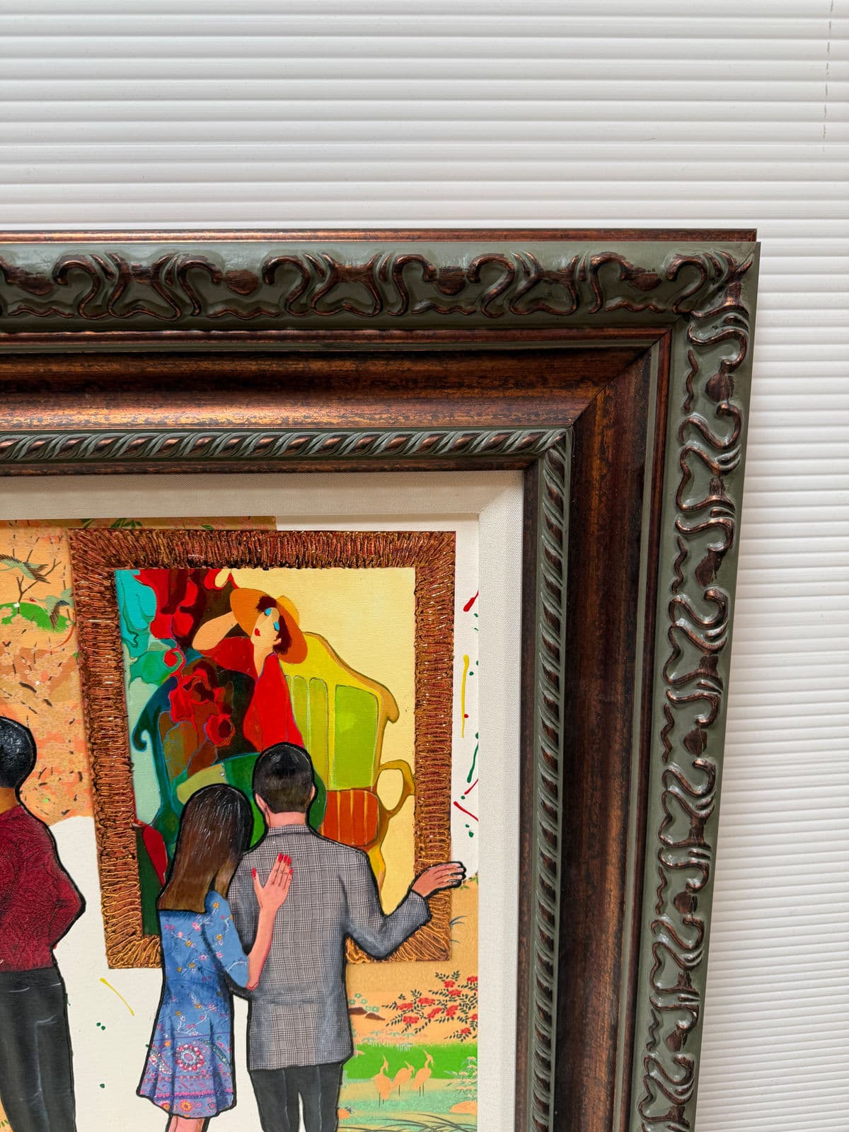 Circa 2015 Marcus Glenn "Stepping Out at the Gallery With Tarkay" Giclee - Thumbnail 3