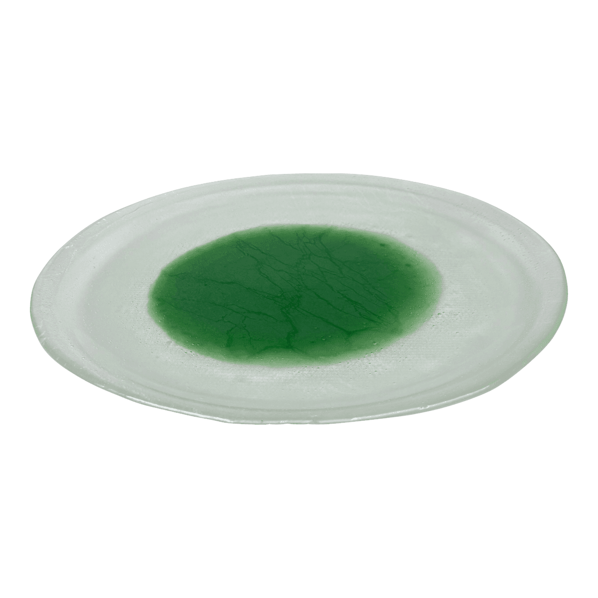 Mid 20th Century Style Ice Effect Glass Plate - Thumbnail 2