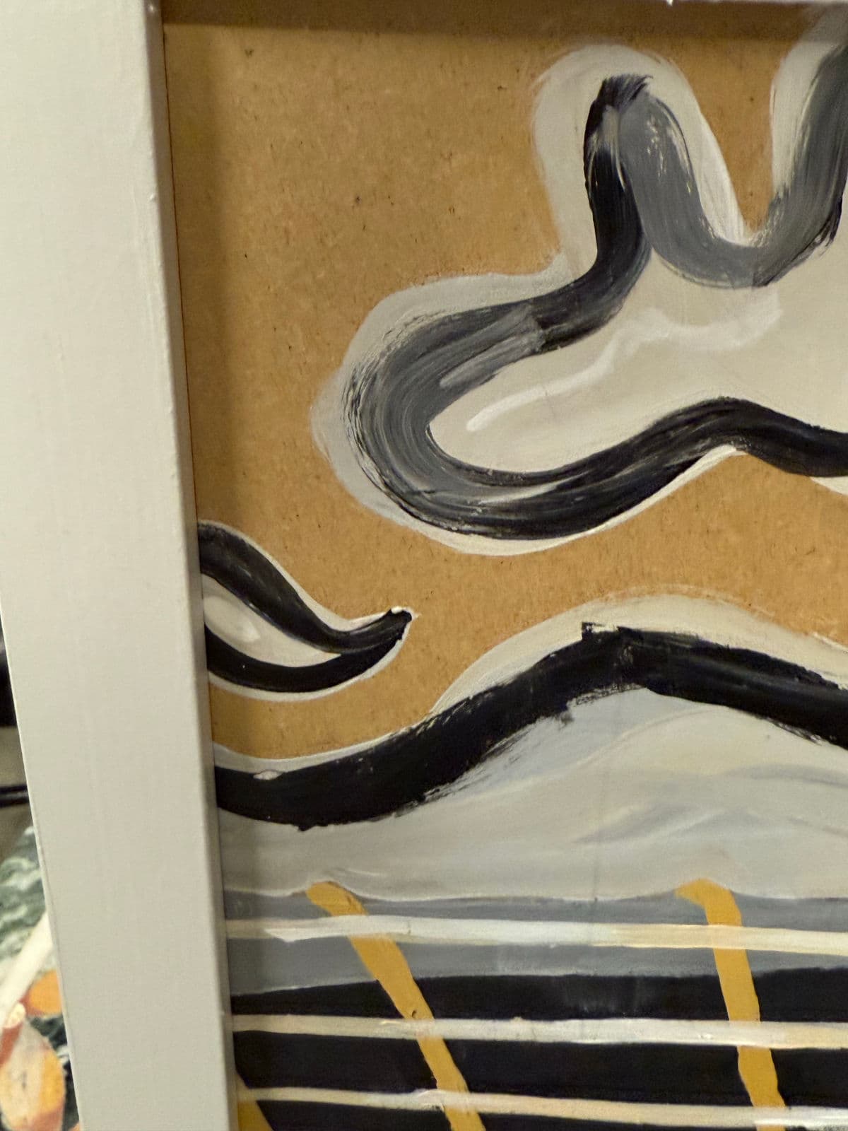 Original Acrylic Painting Hand Playing Guitar - Thumbnail 6