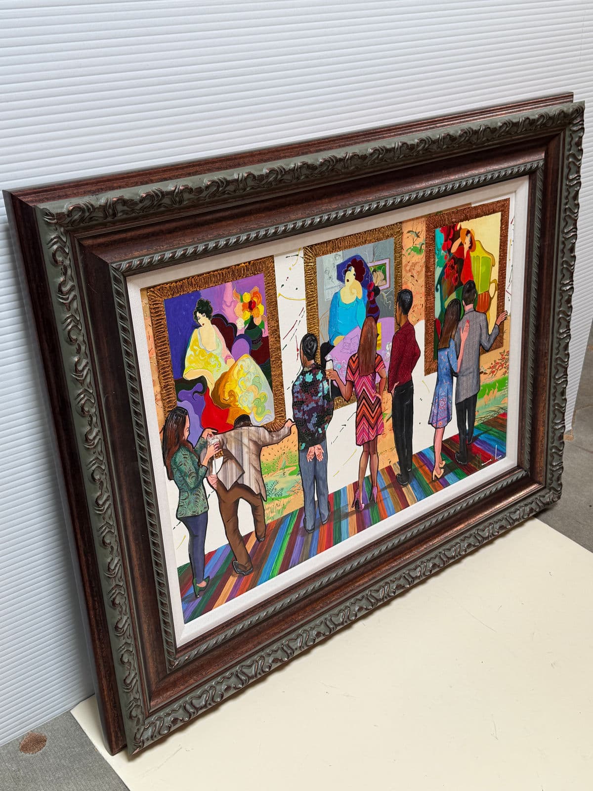 Circa 2015 Marcus Glenn "Stepping Out at the Gallery With Tarkay" Giclee - Thumbnail 5