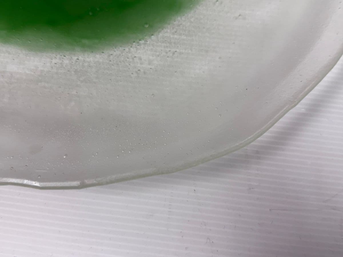 Mid 20th Century Style Ice Effect Glass Plate - Thumbnail 8