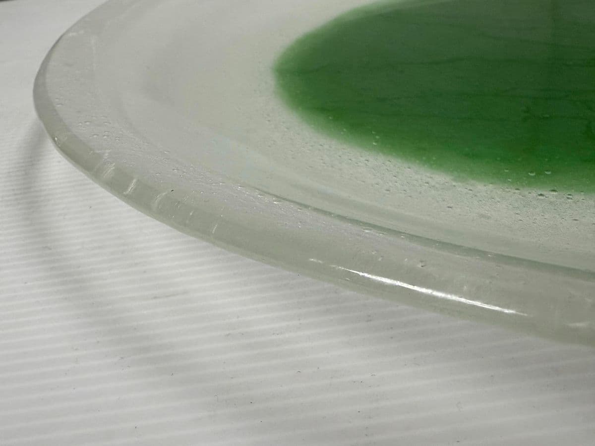 Mid 20th Century Style Ice Effect Glass Plate - Thumbnail 11