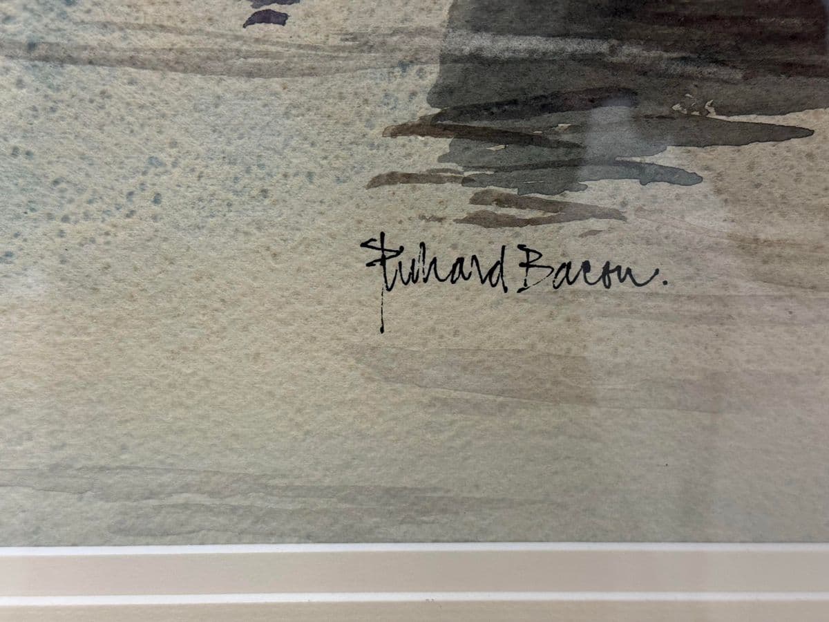 Richard Bacon H. Jones & Co. Melbourne Dock Orignal Watercolor - Thumbnail 7