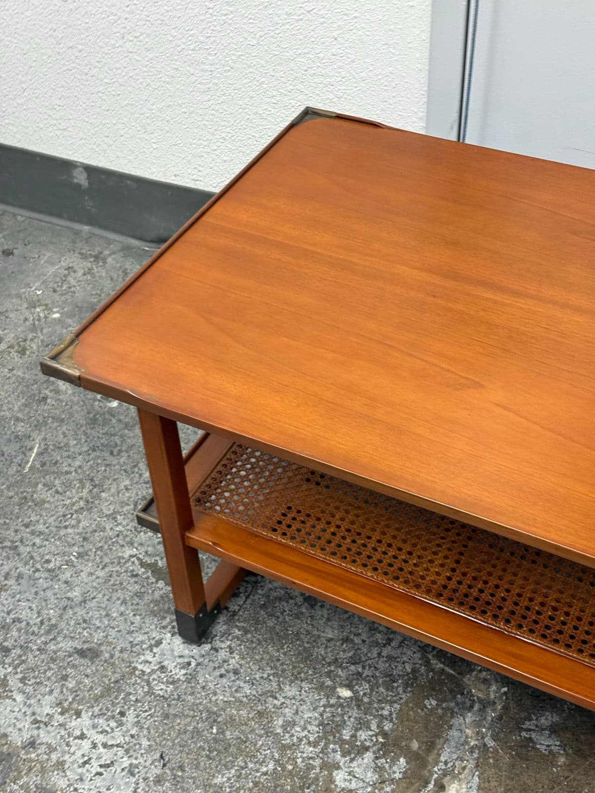 MeCox Gardens Caned Shelf Coffee Table - Thumbnail 4