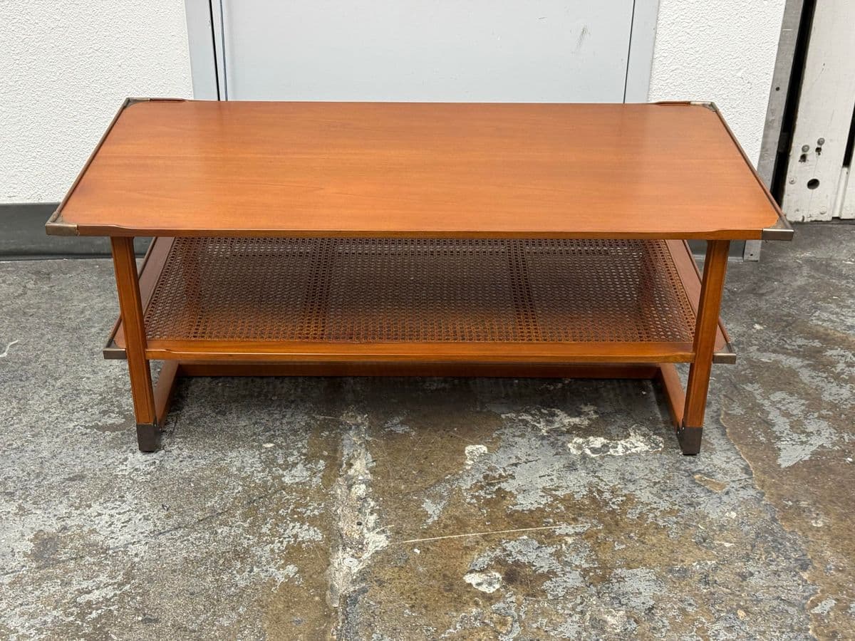 MeCox Gardens Caned Shelf Coffee Table - Thumbnail 5