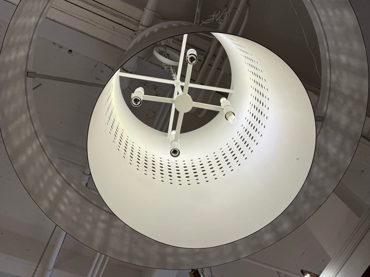 Visual Comfort & Co. Chalmette Pendant, Layered Plaster White + Gold - Thumbnail 7