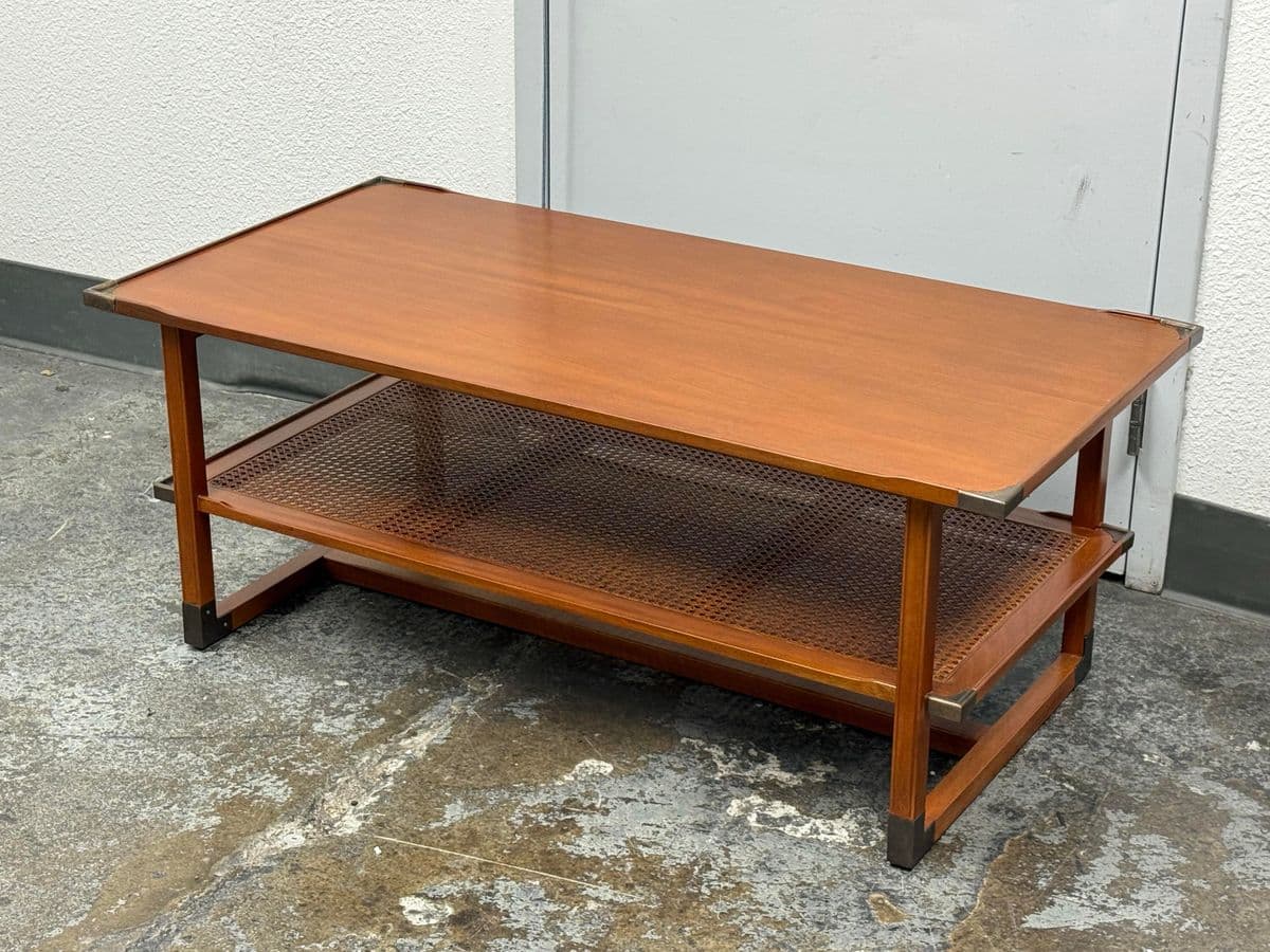 MeCox Gardens Caned Shelf Coffee Table - Thumbnail 7