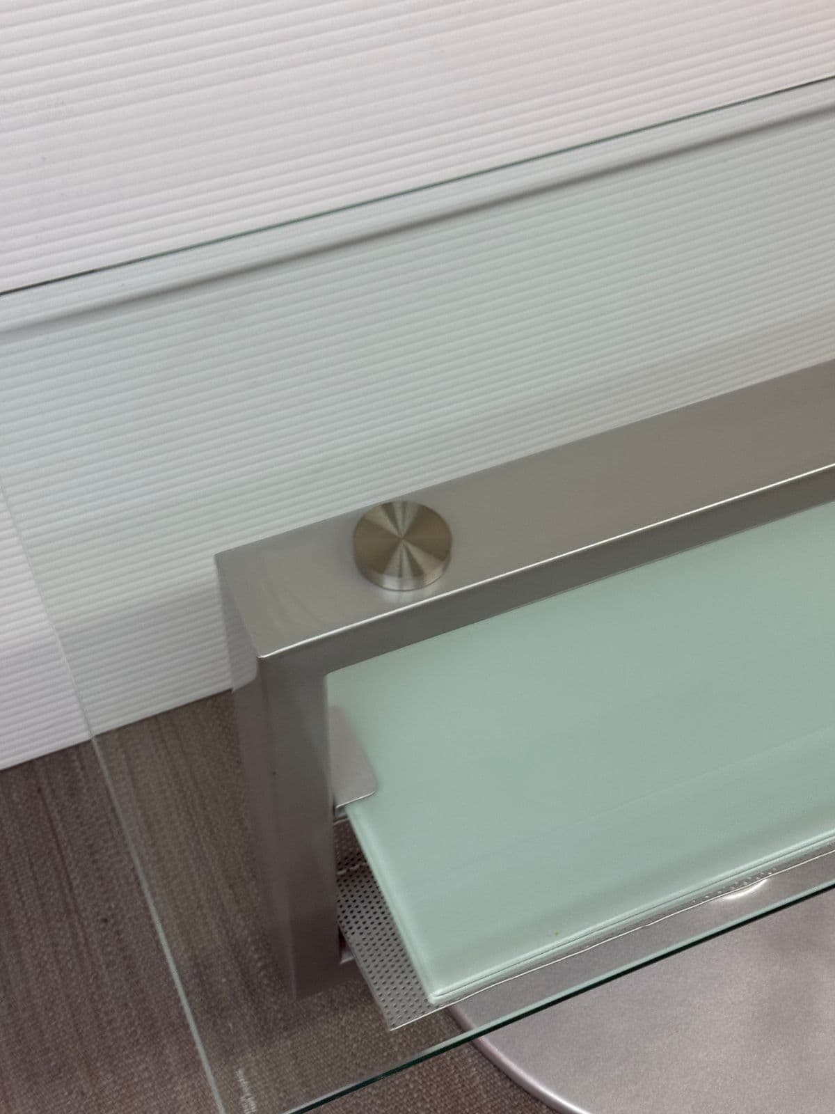 Amalfi Glass + Steel Swivel Media Stand - Thumbnail 12