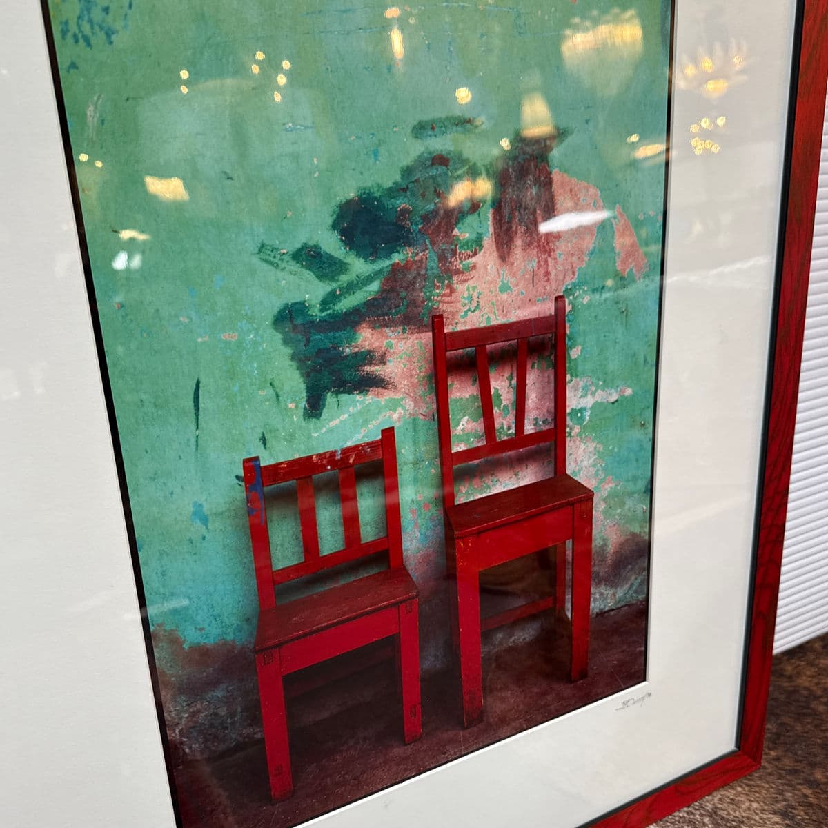 Jeffrey Becon "Two Red Chairs" Photograph, Signed + Numbered 10/25 - Thumbnail 9