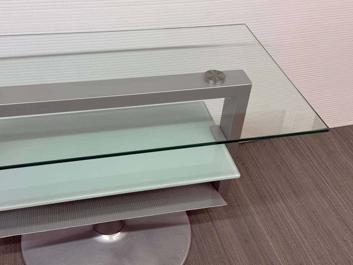 Amalfi Glass + Steel Swivel Media Stand - Thumbnail 5