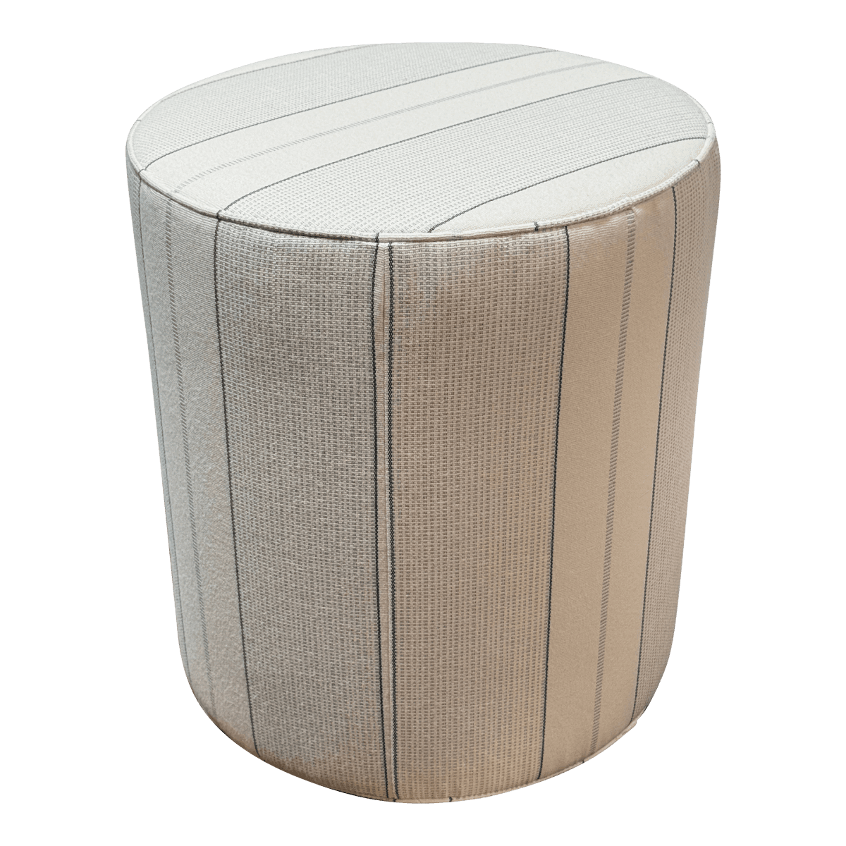 Lee Industries Sunbrella Drum Ottoman - Thumbnail 2
