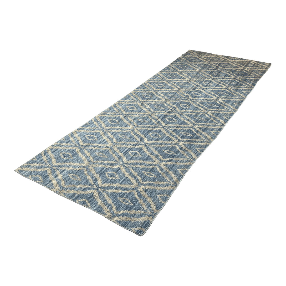 4ft4in X 8ft 11in Hand Woven Indian Tribal Flat Woven Runner - Thumbnail 2