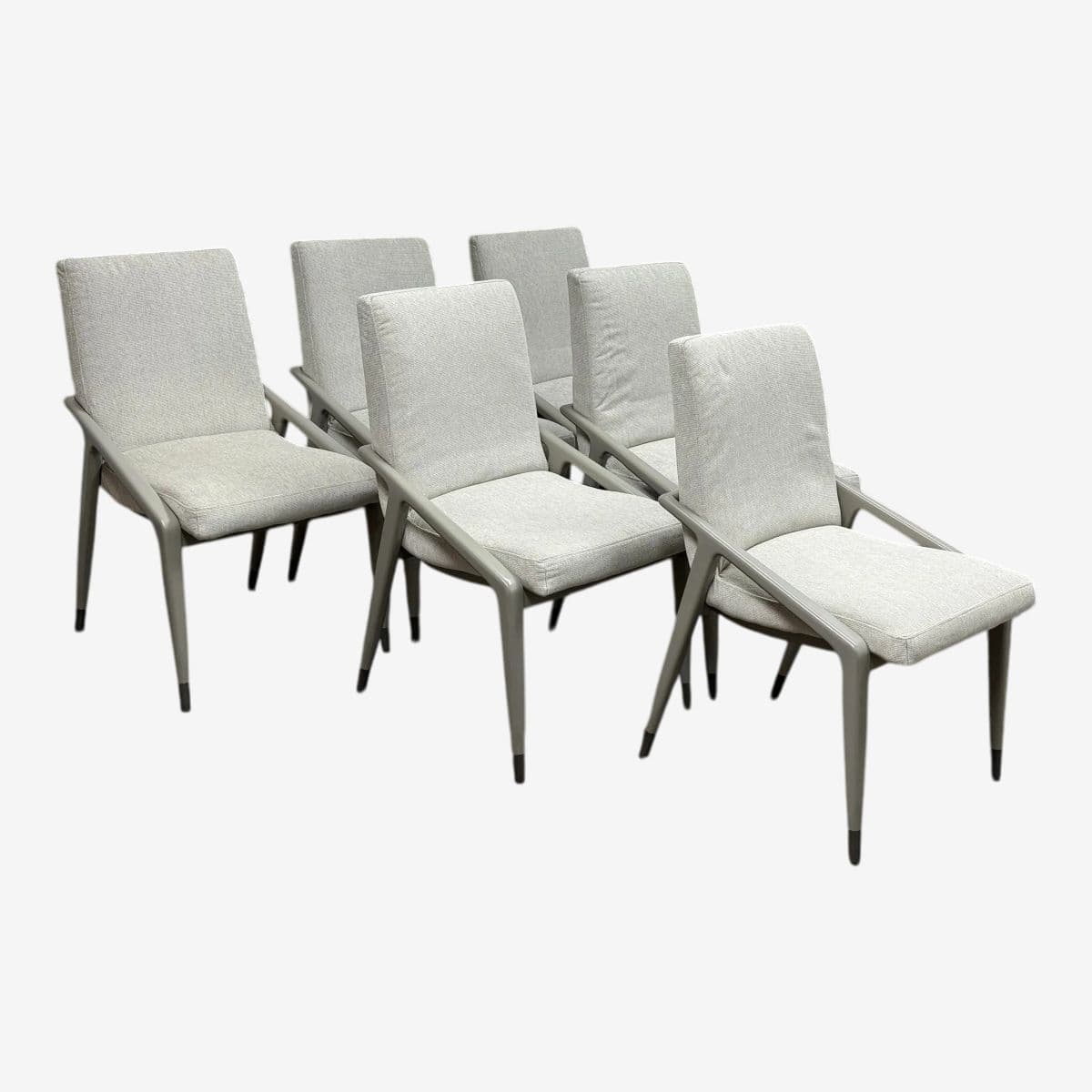 Caracole Modern Expressions Dining Side Chairs, Set of Six - Image 1
