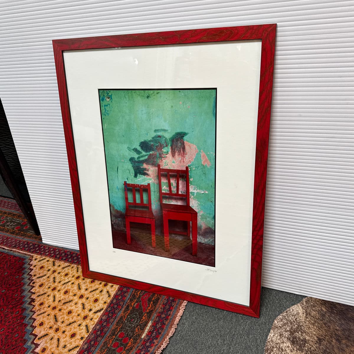Jeffrey Becon "Two Red Chairs" Photograph, Signed + Numbered 10/25 - Thumbnail 3