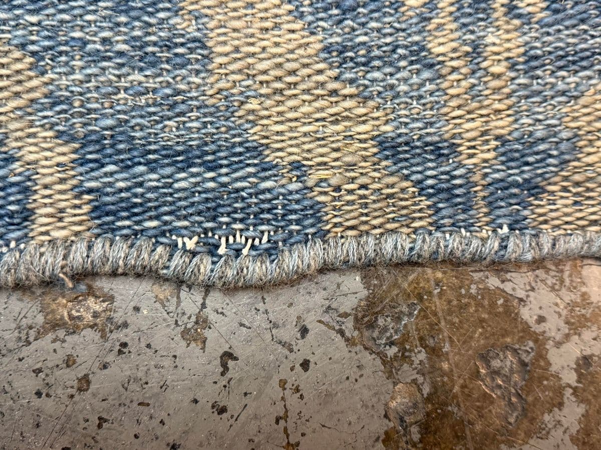 4ft4in X 8ft 11in Hand Woven Indian Tribal Flat Woven Runner - Thumbnail 5