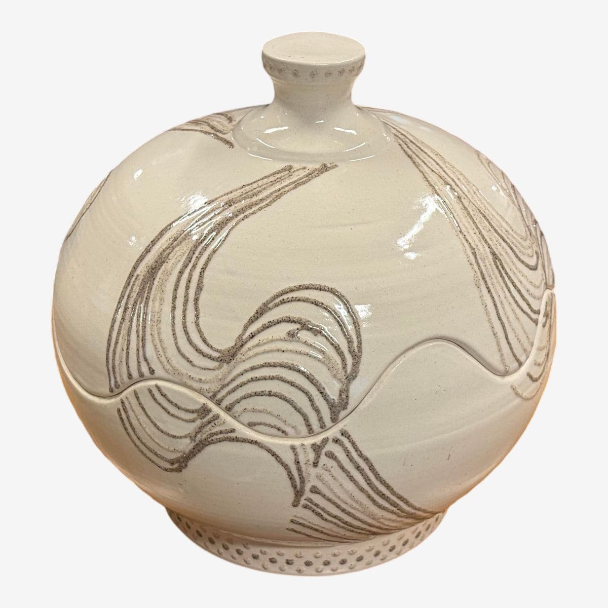 Circa 1980's Potter Roy Hamilton Ceramic Sculpture - Image 1