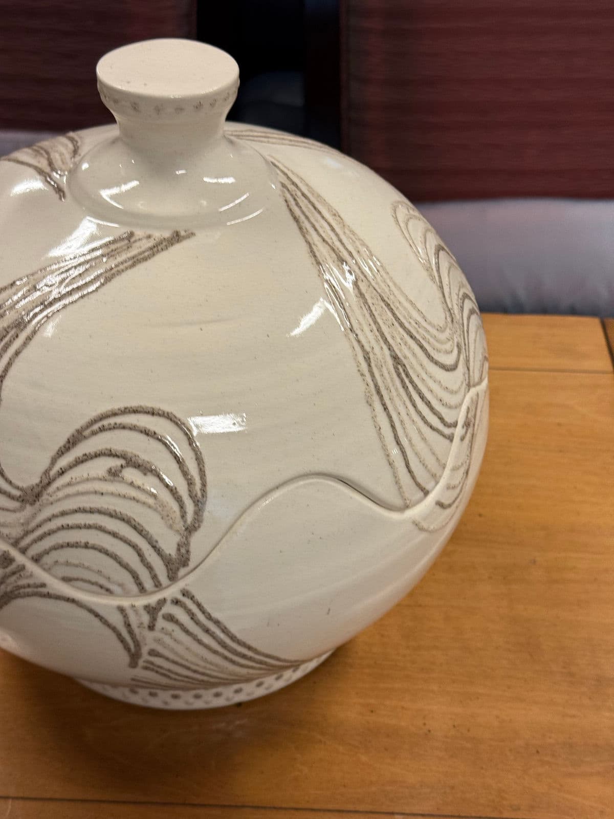 Circa 1980's Potter Roy Hamilton Ceramic Sculpture - Thumbnail 5