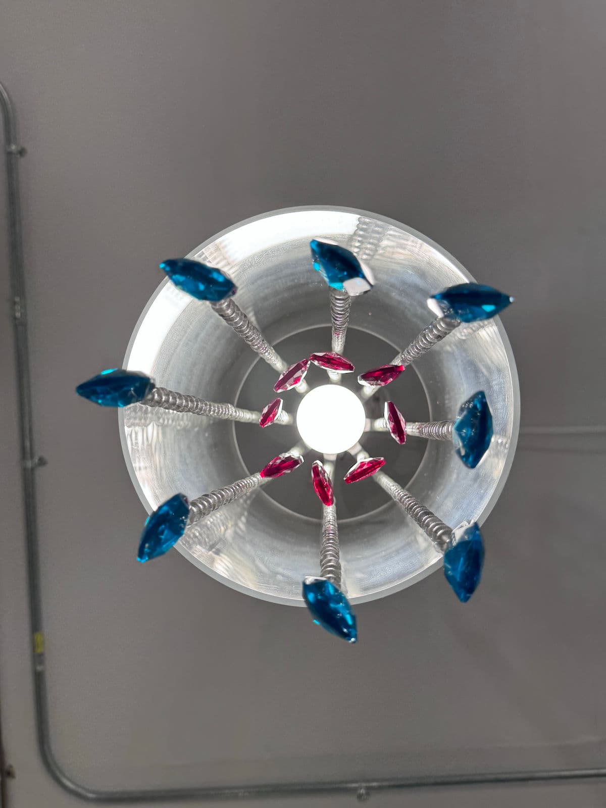 Dwm Maloos Custom Design Lucite & Crystal Pendant - Thumbnail 8